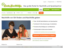 Tablet Screenshot of erstenachhilfe.de